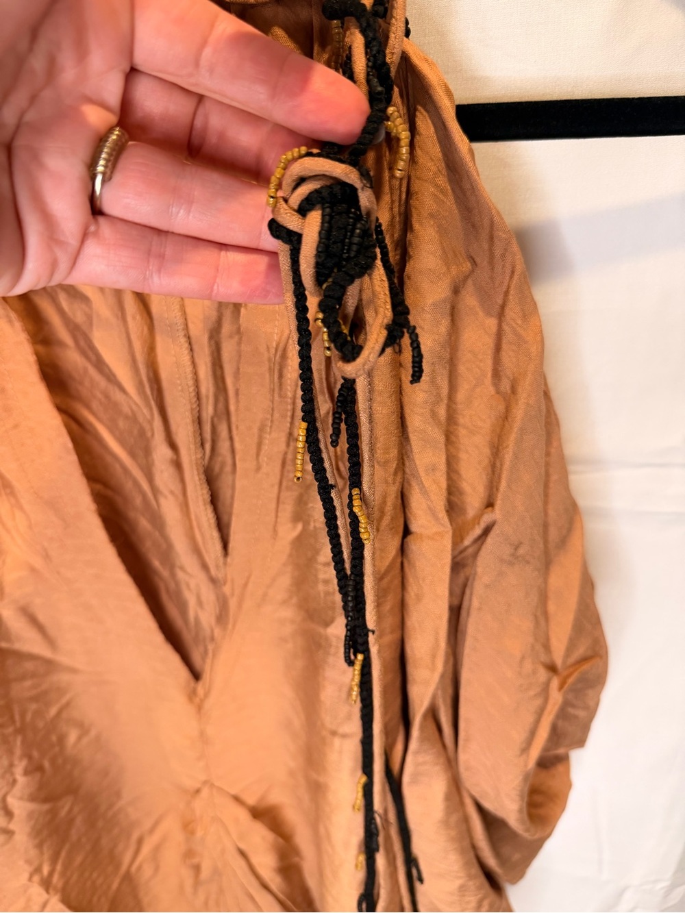 Zara Rust Brown Caftan style dress - Picture 2 of 9